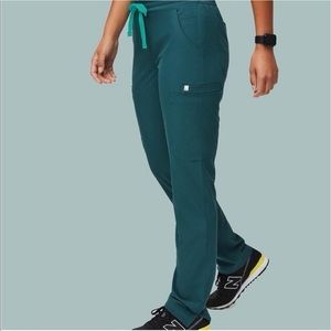 FIGS Caribbean Blue Yola Skinny Scrub Pants